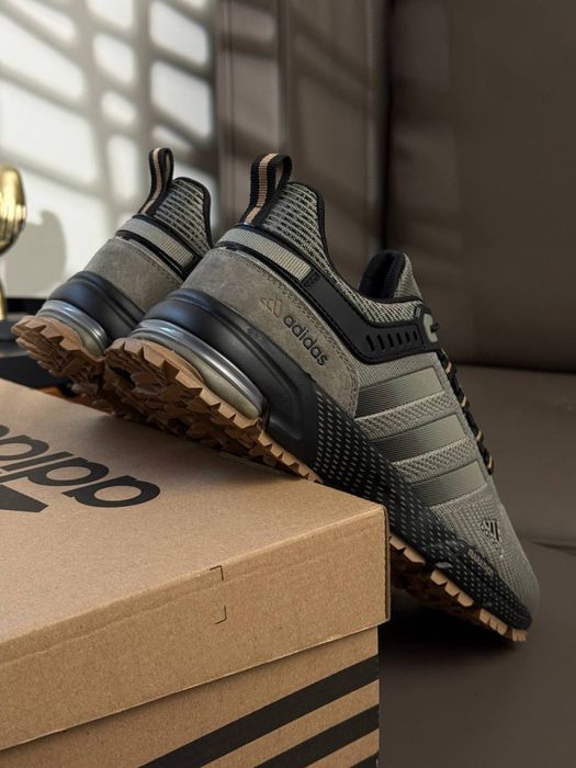 ТОП! Чоловічі кросівки Adidas Marathon Olive Black 41 42 43 44 45 46