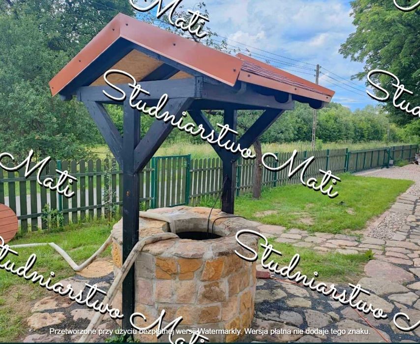 Czyszczenie pogłebianie dezynfekcje  studni studnie tradycyjnie kopany