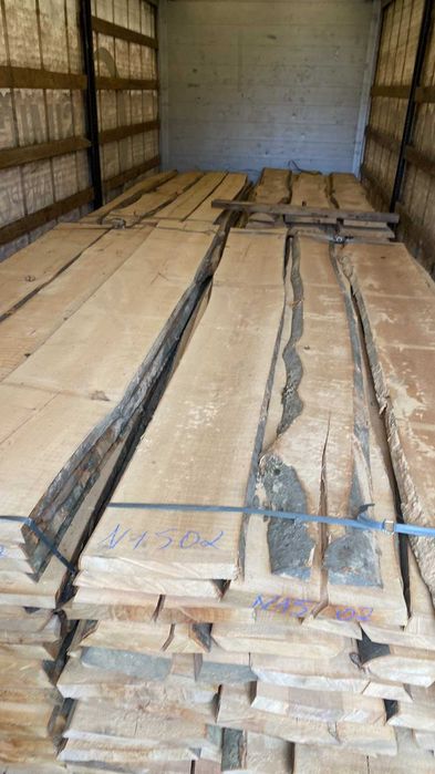 Дошка букова необрізна суха 3000м товщина 32-52мм