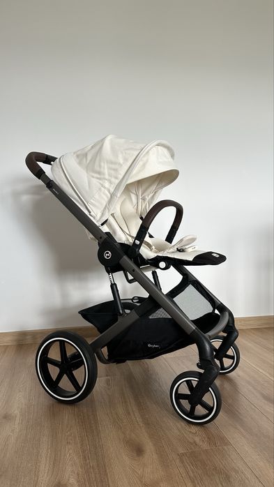 Прогулянкова коляска Cybex Balios S Lux 2025 Seashell Beige з бампером