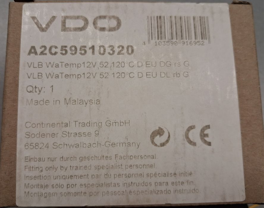 Zegary VDO temperatura ciś. oleju NOWE 52mm Porsche VW Garbus