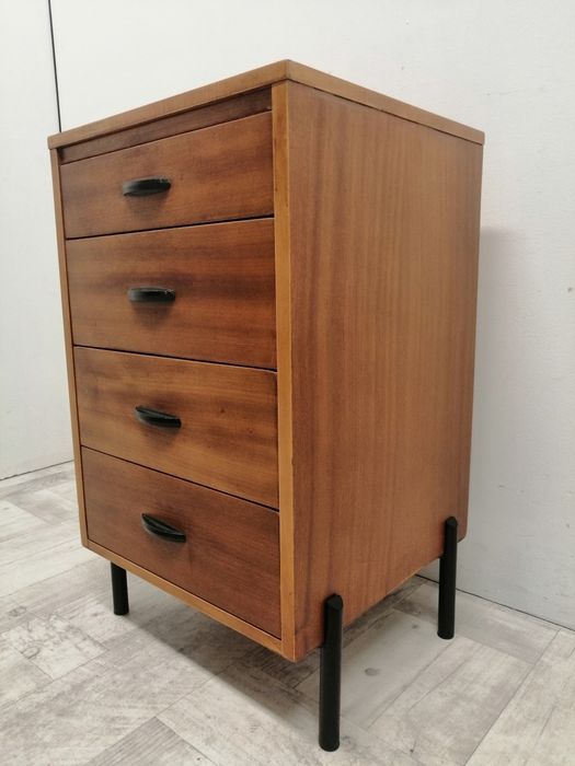 szafka Prl z szufladami loft mała komoda design vintage stara