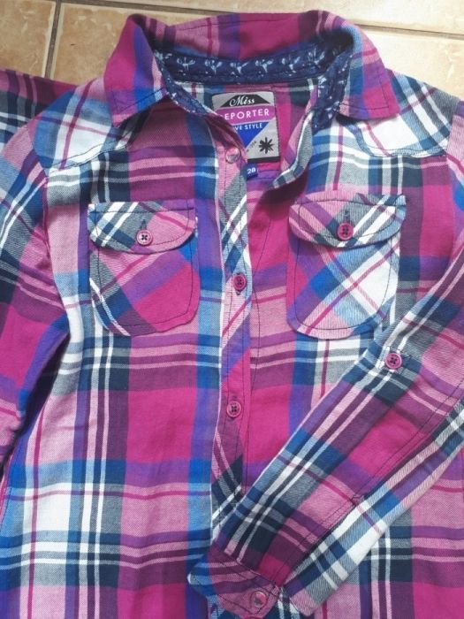 Koszule Reporter Young rozm 128 i 134 dla blizniaczek