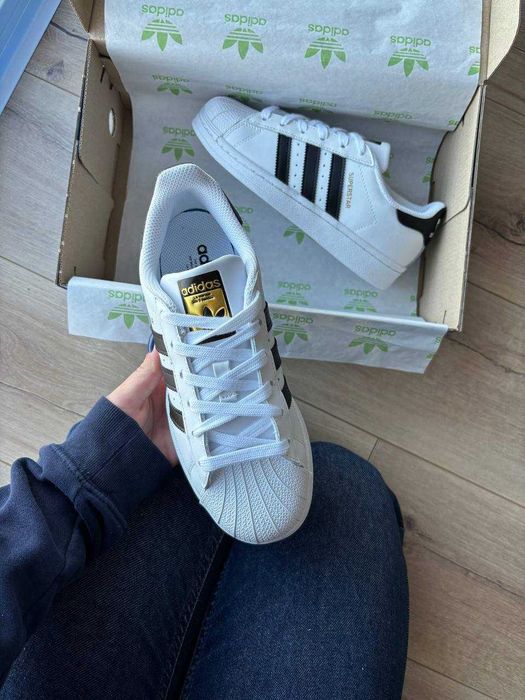 !ТОП! Adidas Superstar White Black Stripes 37 38 39 40 41 42 43 44 45