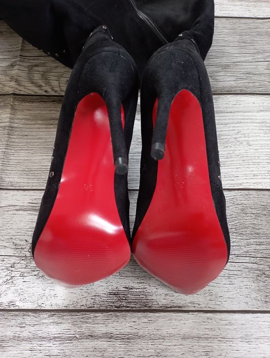 Kozaki muszkieterki szpilki Prima Moda 38 glamour sexy chic nity
