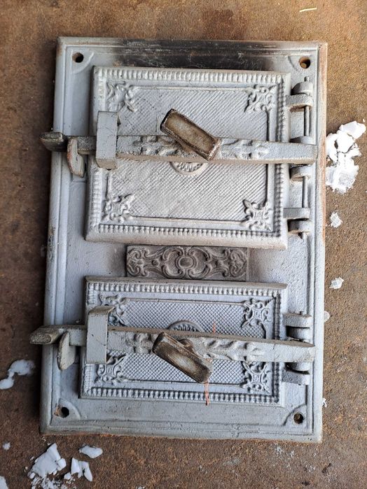 Drzwiczki żeliwne stylowe do pieca kaflowego kominka grilla ładne