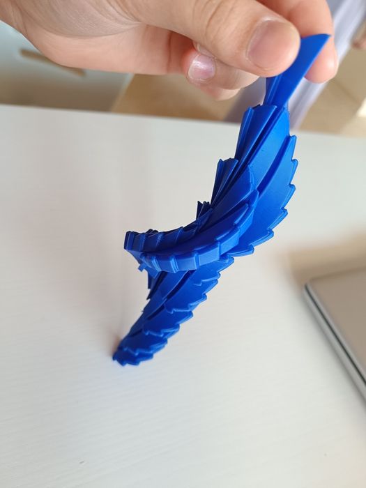 Um brinquedo anti-stress super giro, impresso numa impressora 3D.