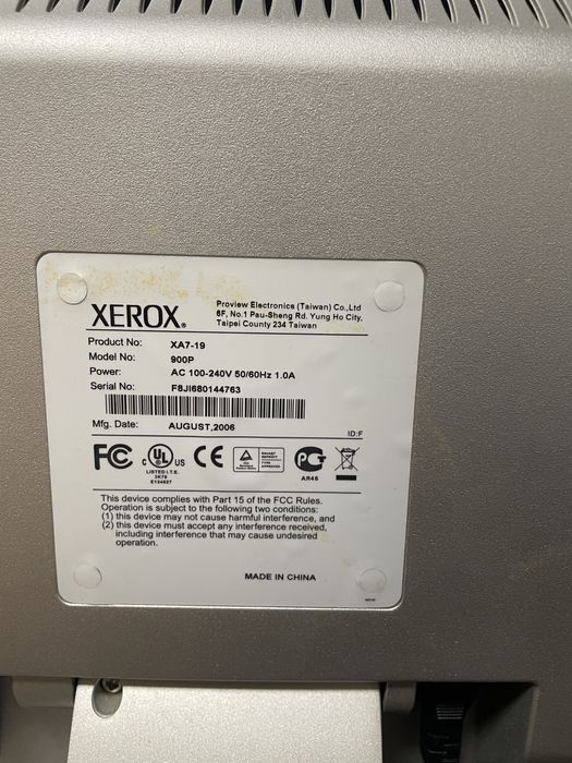Монітор Xerox XA7-19