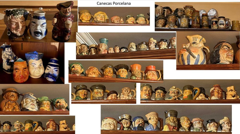 Canecas porcelana - coleção 102 canecas