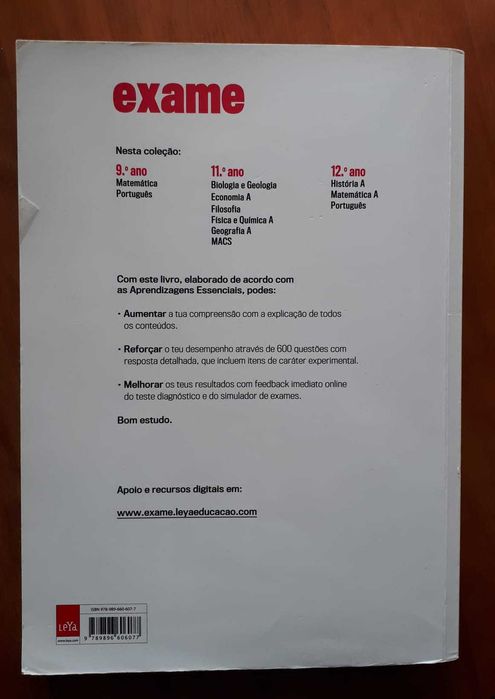 Exame 11 ano de Biologia e Geologia da Leya