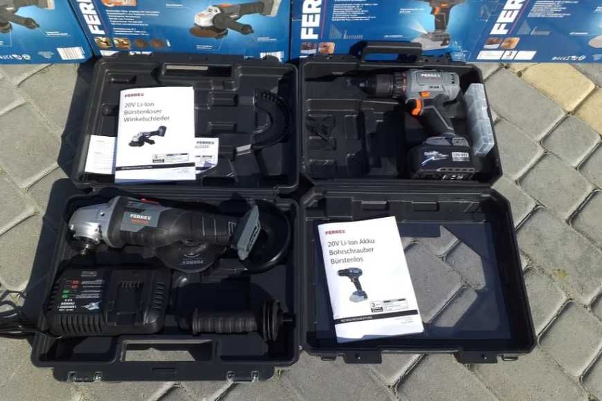 Комплект безщіткова болгарка шуруповерт акб 5А+зарядка Бельгія