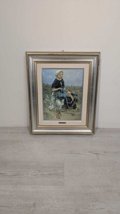 Obraz olejowy " Duma matki"  Bernarda Johannesa Blommersa