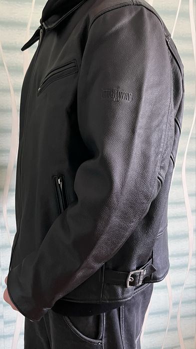Lederjacke Highway 1, Echt Leder, Grösse XXXL