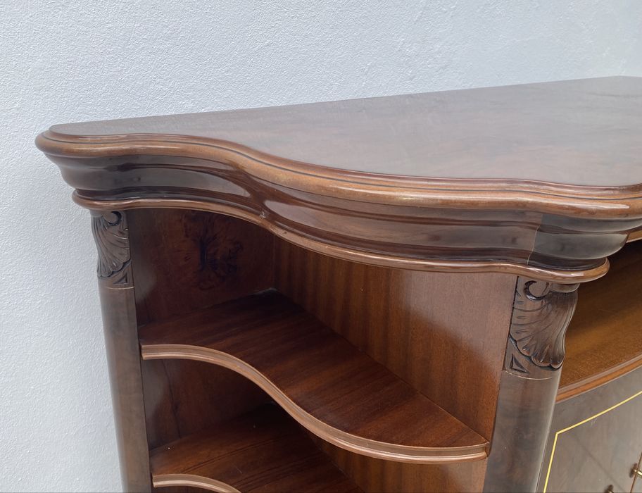 Móvel de entrada estante de TV em cerejeira