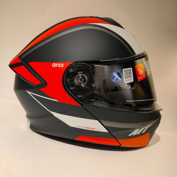 Capacete modular MT Genesis SV Mota scooter novo