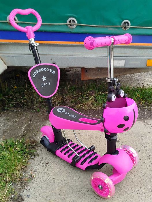 Hulajnoga trójkołowa dla dzieci balansowa 3w1 LED