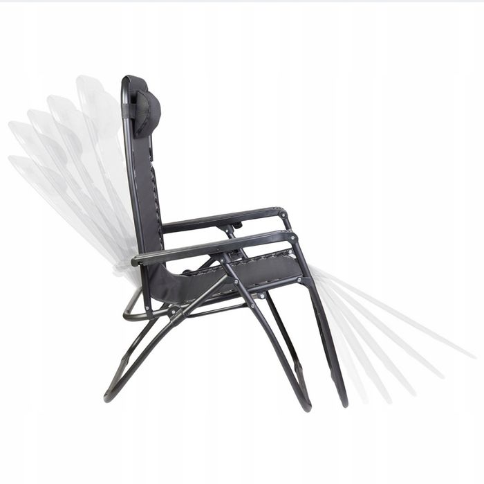 Leżak ogrodowy z regulacją oparcia i podnóżka