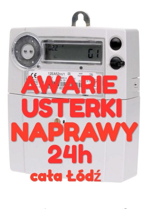 Elektryk AWARIE 24h/7 Łódź (też święta)CAŁA ŁÓDŹ-uprawnienia TANIO