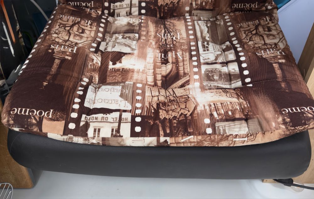 Wygodny fotel ze zdejmowanym obiciem