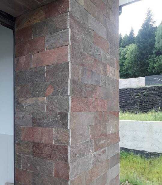 Płytki Kamienne Łupek Miedziany Copper Brown naturalny 30x10x1cm / KAMIEŃ NATURALNY / ŚCIANY / ELEWACJE / PROMOCJA