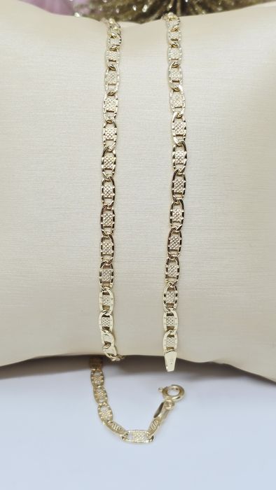 Złoty łańcuszek splot Gucci próba 585 14k