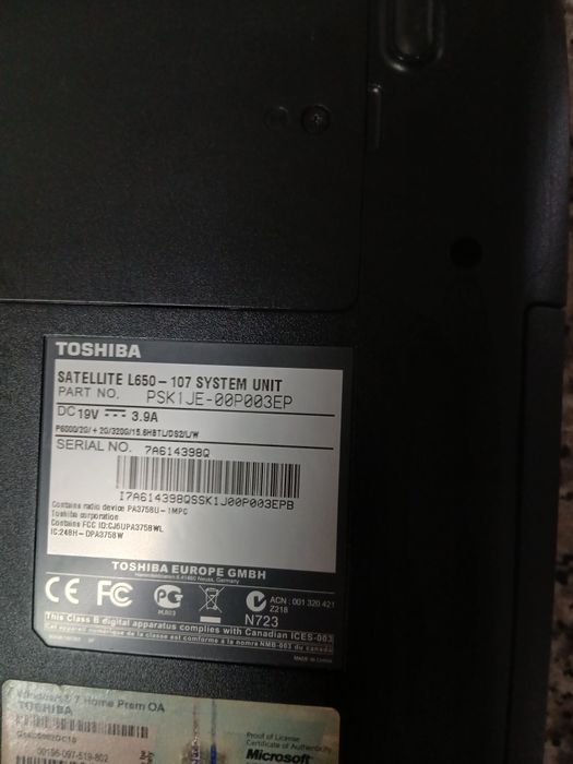 Portatil toshiba