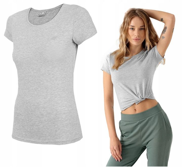 4f Koszulka Damska Sportowa T-shirt Bawełniany