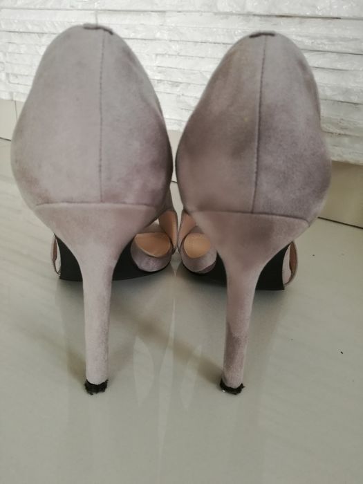 Szpilki szare zamsz rozm 35