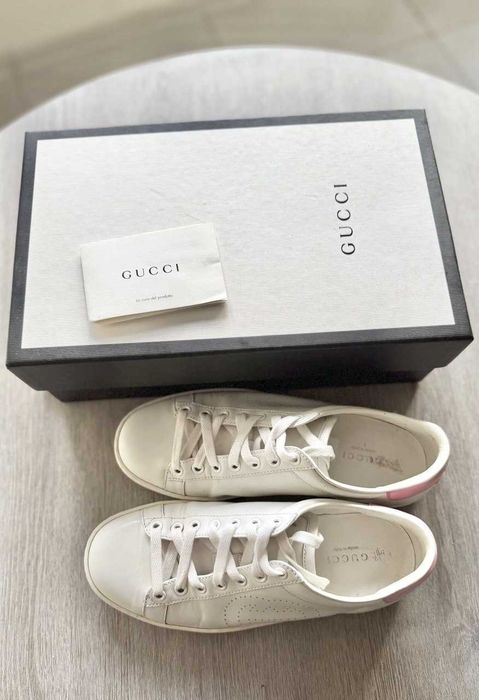 Кеди Gucci Ace оригінал, шкіра, розмір 36