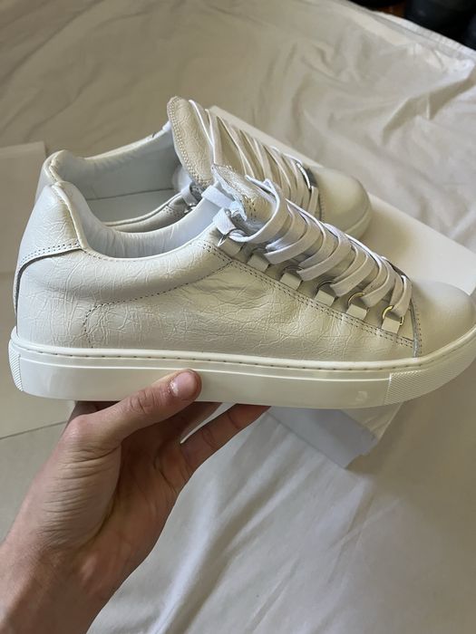 Кросівки balenciaga arena low white black / баленсіага арена низькі кросівки