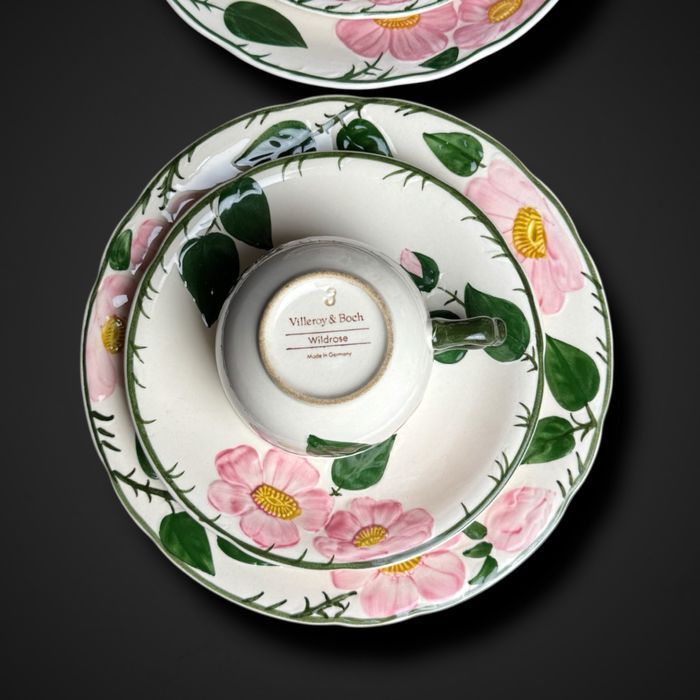 Serwis do herbaty villeroy & boch wild rose róża dla 6 osób B5/080230