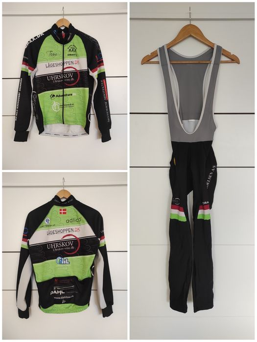 Ocieplany komplet kolarski - bluza spodnie - CRAFT - M