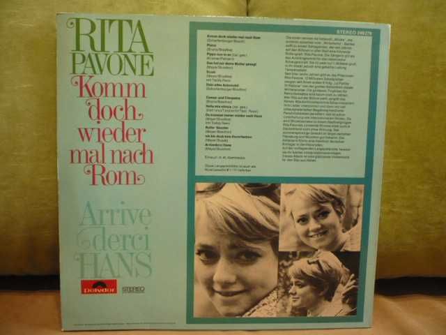 Płyta winylowa Rita Pavone Komm doch wieder mal nach Rom.