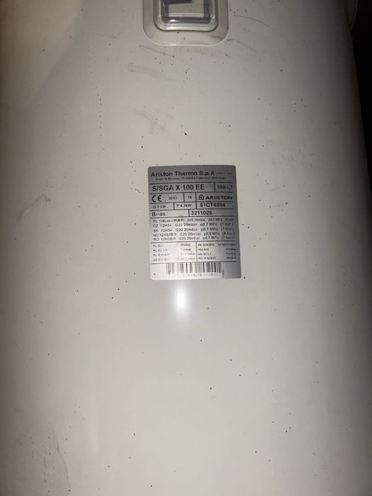 Bojler gazowy Ariston S/SGA X 100 EE – 100L – sprawny