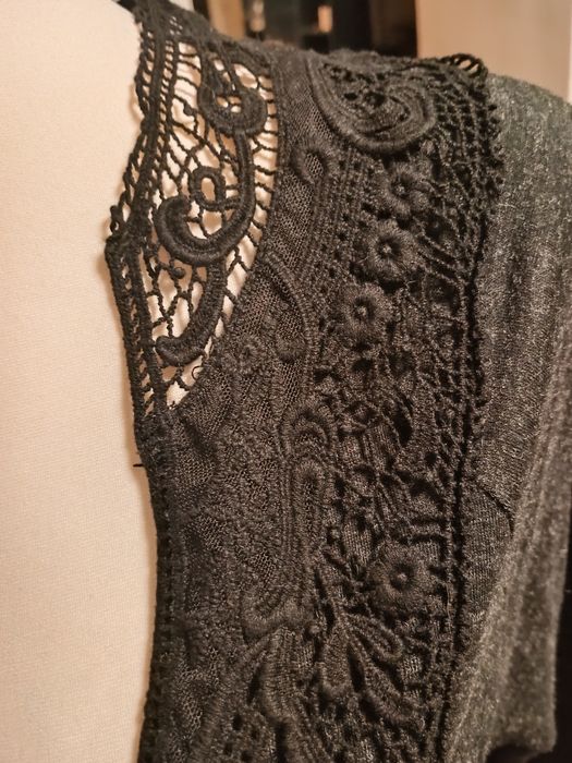 Bluzka damska, stalowy