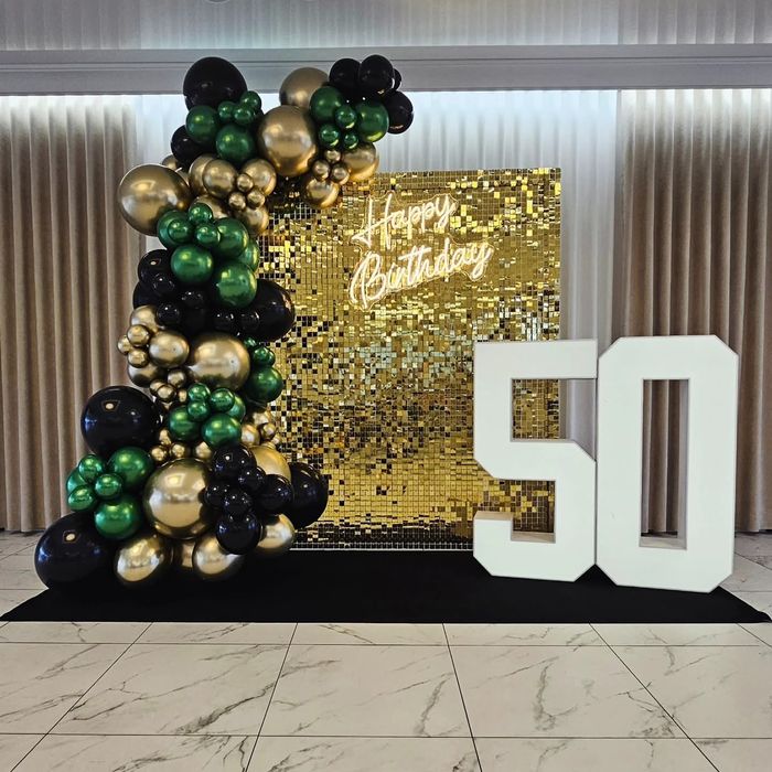 Dekoracja ścianka balonowa