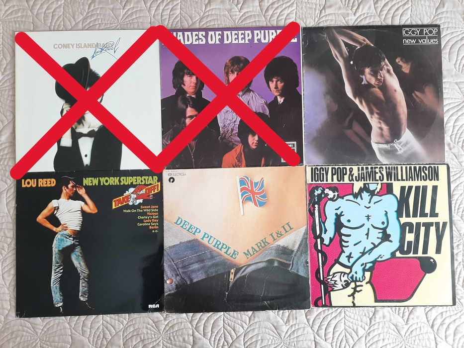 Lou Reed – Deep Purple -  Iggy Pop – Vinil LP