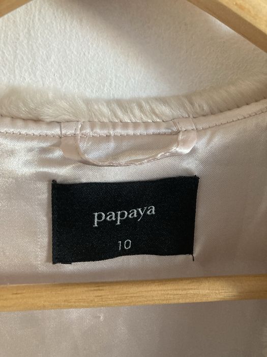 Ciepła kamizelka futerko s/m blady róż Papaja