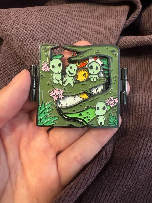 Аниме Значок 3D принцесса Мононоке брошка Хаяо Миядзаки Ghibli Тоторо