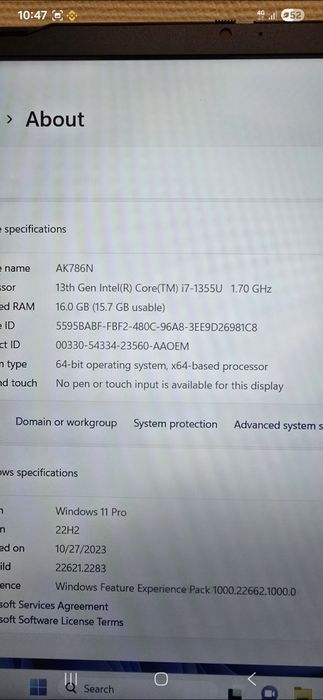 Новый ноут Intel i7 1355U/16Gb