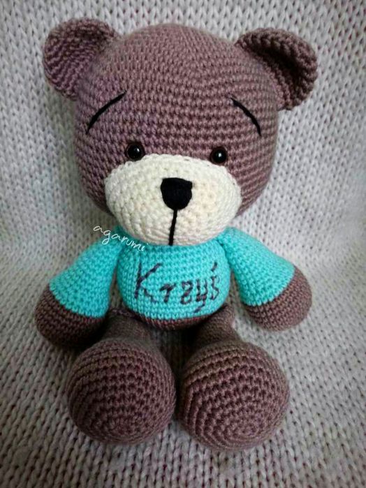 Szydełkowy miś Uszatek