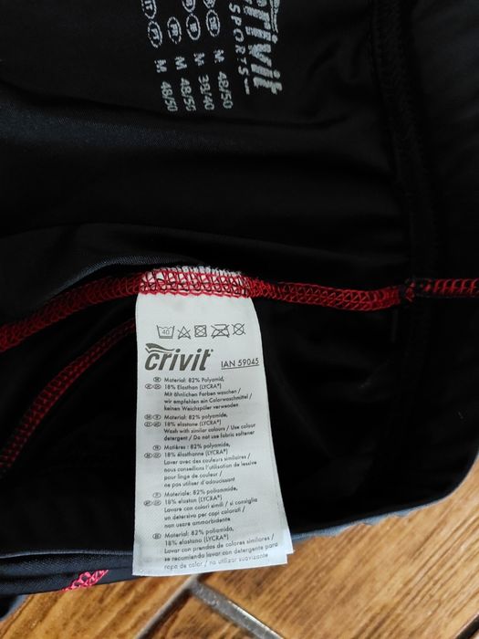 Spodenki na rower crivit rozmiar m
