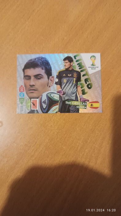 Karta limited edition world cup Brasil 2014 Casillas Panini