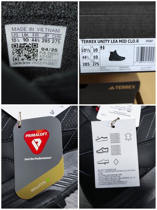 43 Adidas Terrex Unity Leather оригінальні чоловічі зимові кросовки