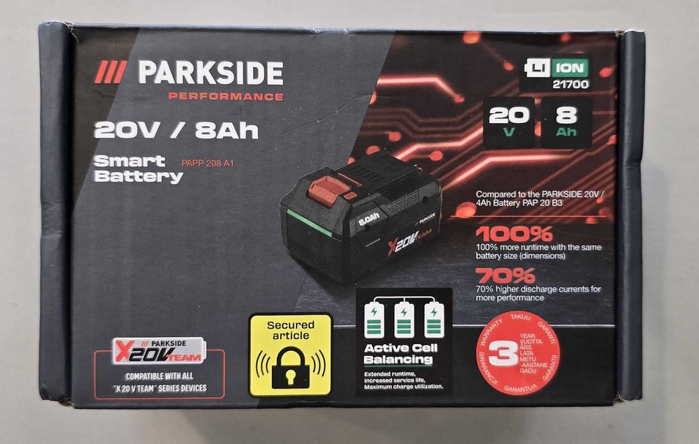 Inteligentny akumulator PAPS 208 A1 20V / 8Ah Bateria PARKSIDE SMART