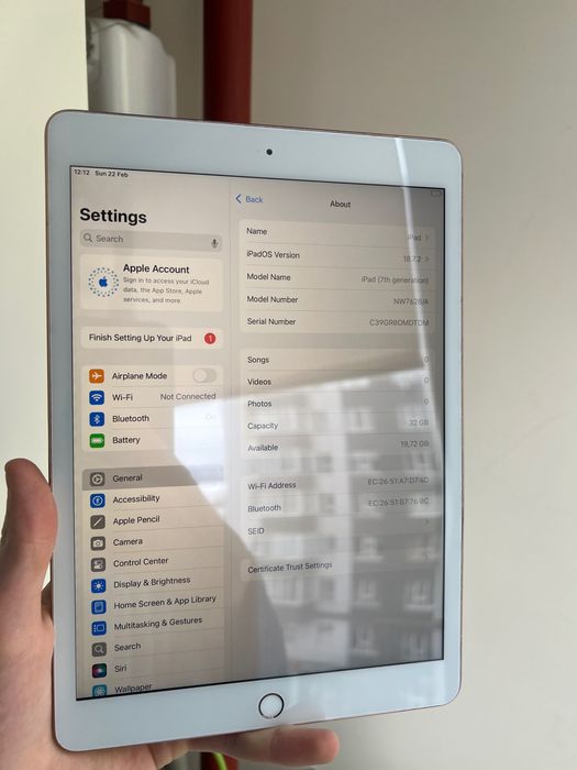 iPad 7 32gb 93% акБ