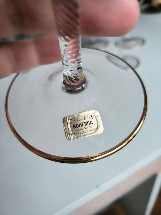 Бокал из богемского хрусталя ручной работы, Madesk.