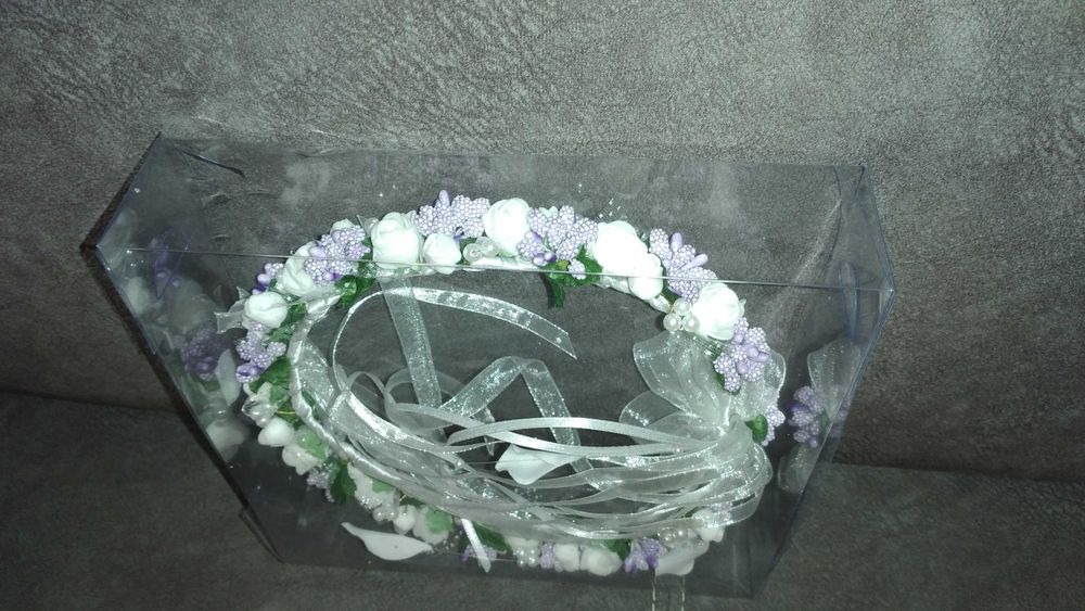 Wianek komunijny 50-51 cm (nieużywany)