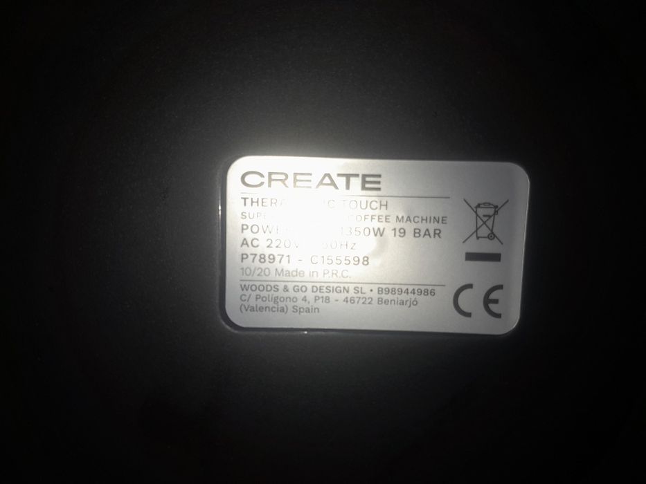 Maq. Cafe create para pecas 20€