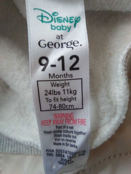 Dresy George 9-12M